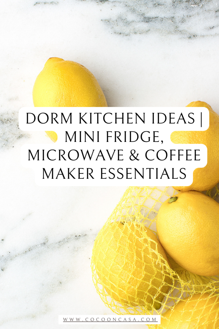 Dorm Kitchen Ideas | Mini Fridge, Microwave and Coffee Maker Essentials